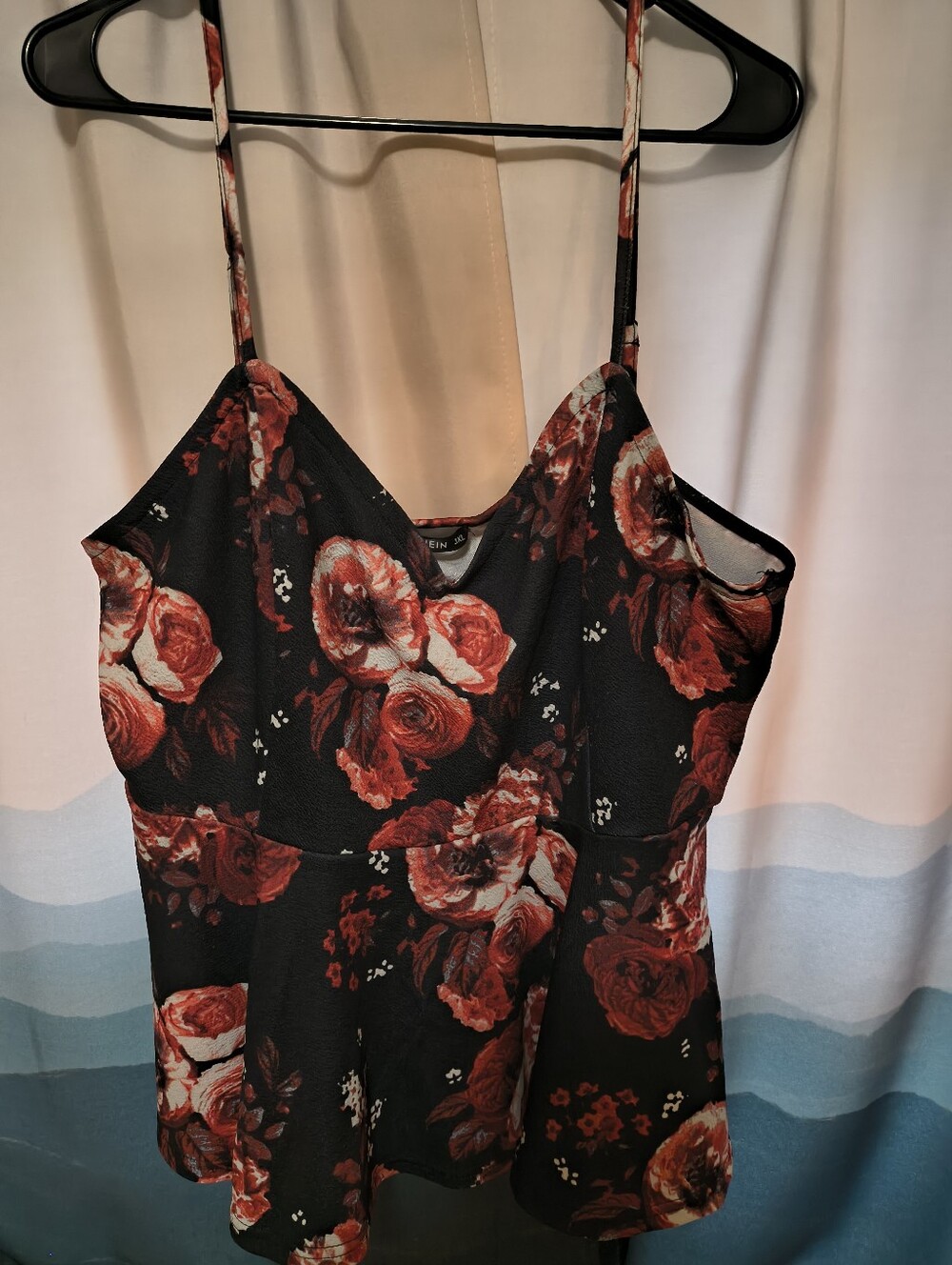 Shein Floral Peplum Tank